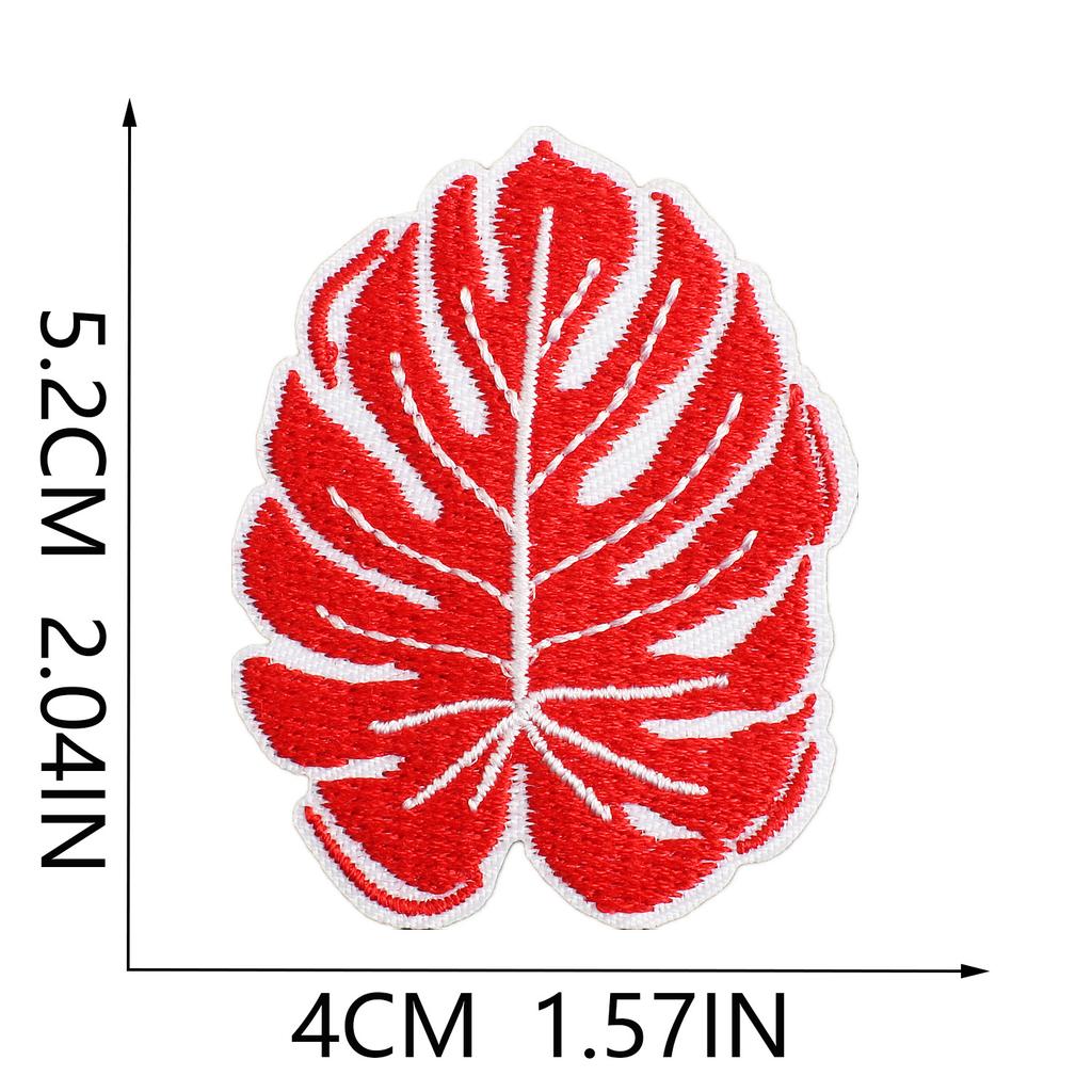 Wind Chime Embroidery Cloth Sticker Cute Bulldog Bag Decorative Patch Sticker Art Embroidery Label Red Lip Stamp Sticker
