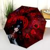 1Pc Eye Sharingan Automatic Umbrella - Suitable Travel Outdoor Portable Umbrella Birthday Gift Daily Essentials