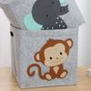 Felt Cartoon Storage Basket New INS Fashion Home Cute Children's Toy Storage Basket Dirty Clothes Portable Felt Storage Basket