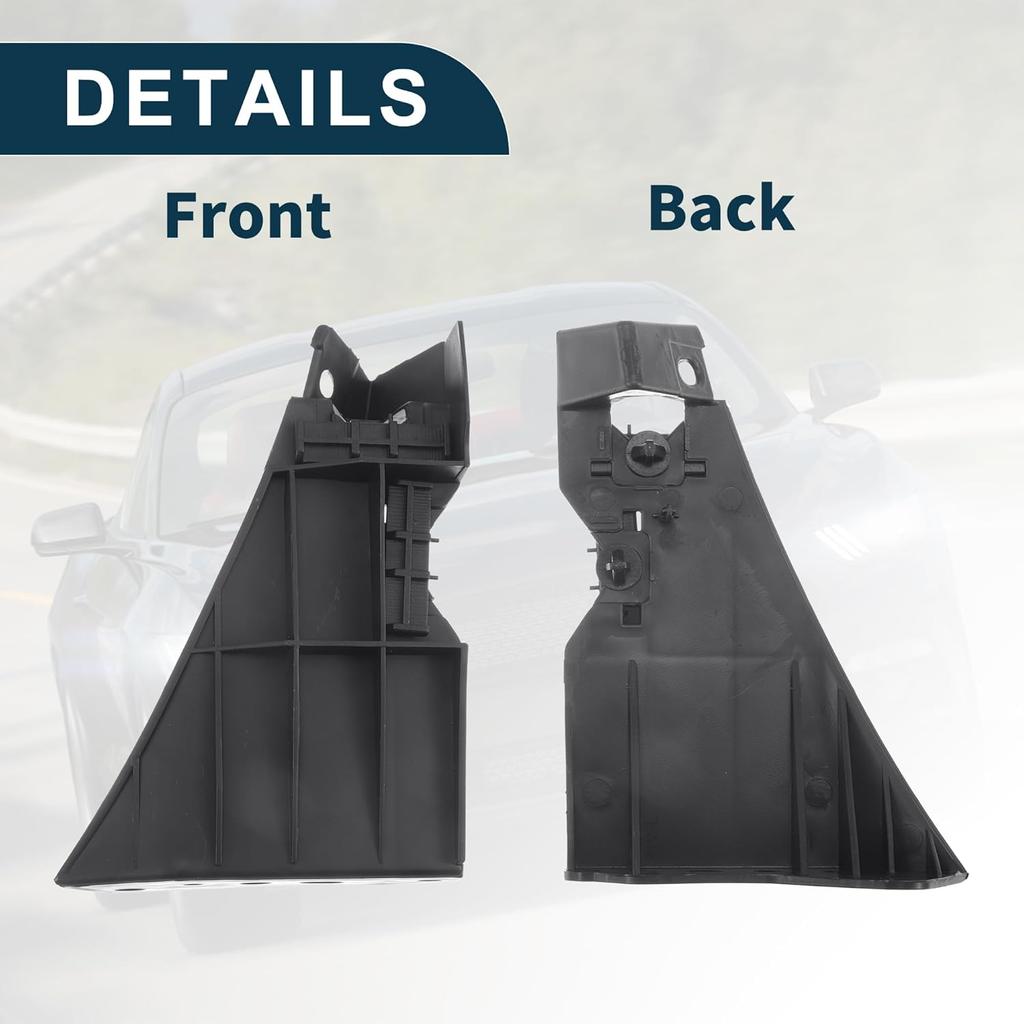 Bumper Support Bracket for Ford for Mustang Durable No.5R3Z17C861AB | Left Side Front Bumper Retainer Bracket Hold Mount Black 1 Pc