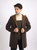 Ikalook Men'S Wool Blend Reversible Hooded Coat Aco116