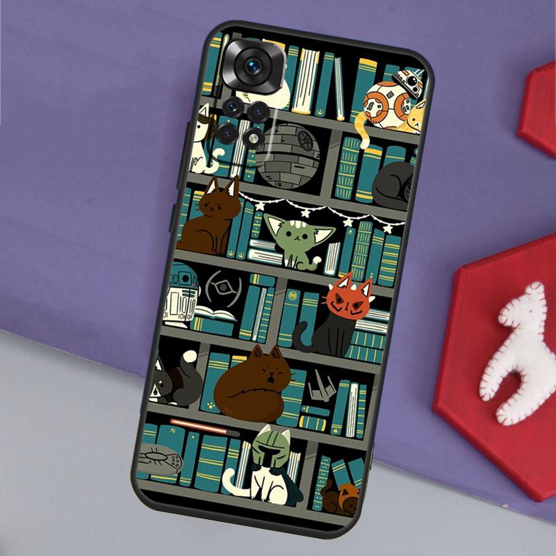 Library In Wonderland Funda For Xiaomi Redmi Note 14 13 12 11 Pro 9 10 9S 10S 11S 12S Redmi 14C 10C 12C 13C Case