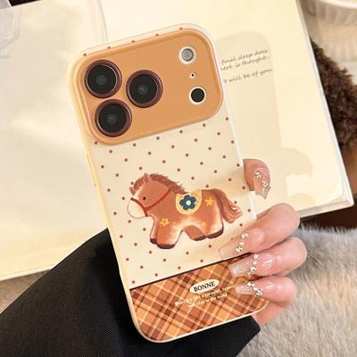 Cartoon Cute Pony Phone Case for iPhone 15 iPhone 16 iPhone 17