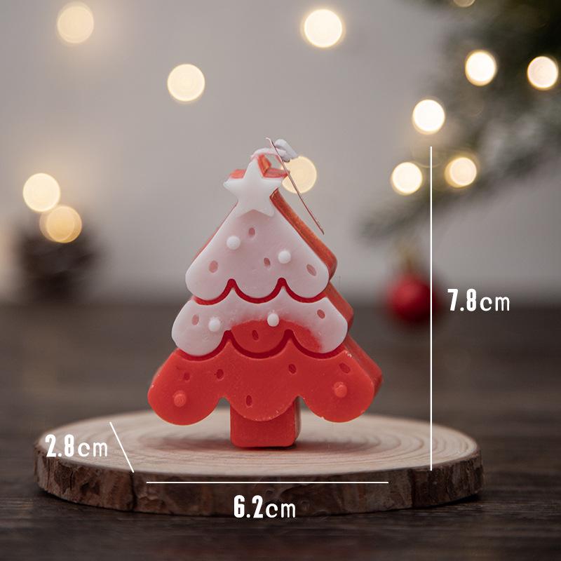 Kreatives Schneeflocken & Lebkuchen Duftendes Weihnachtskerzen-Ornament Geschenk