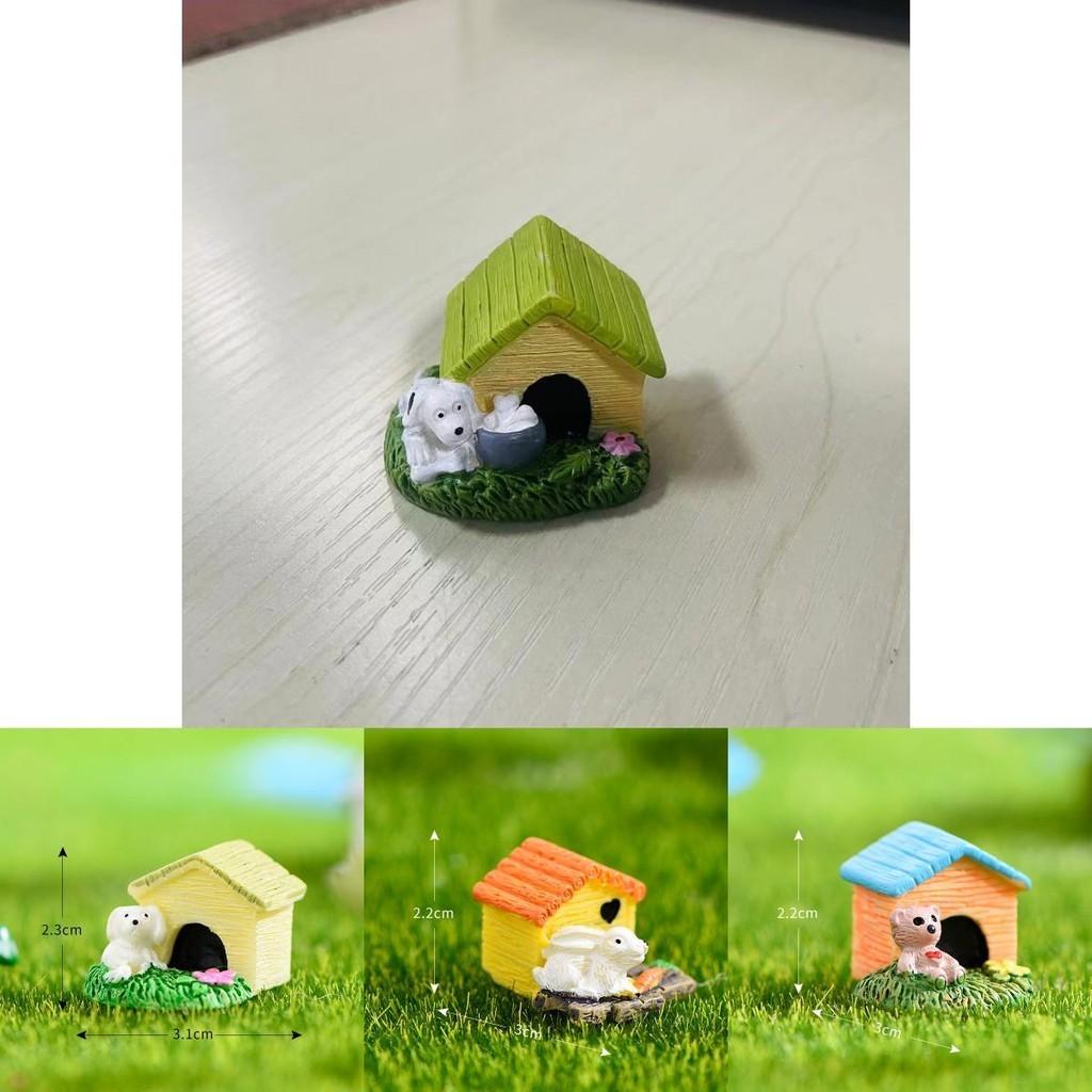 Cute Cartoon Resin Animal House Ornaments Ideal For Succulent Gardens And Diy Projects