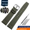 Nylon Canvas Watch Strap for IWC Pilots Portugal Portofino Fabric Cowhide Bottom Watch Chain Men Women Watchband 20mm 21mm 22mm