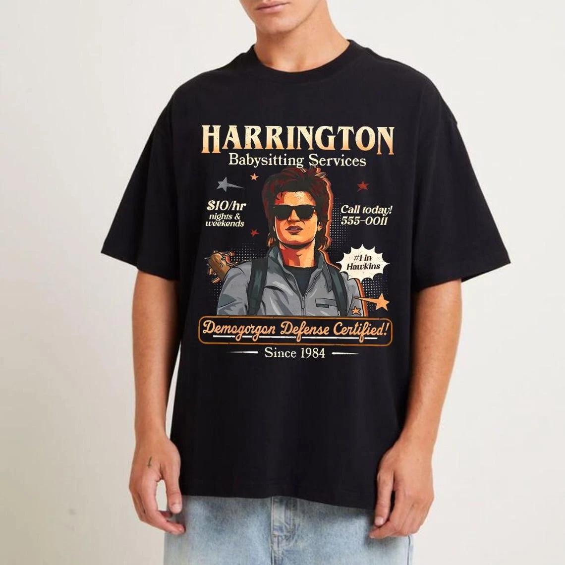 Babysitter Harrington Service T-Shirt Steve Stranger Things 80s Sci-Fi Fan Tee S