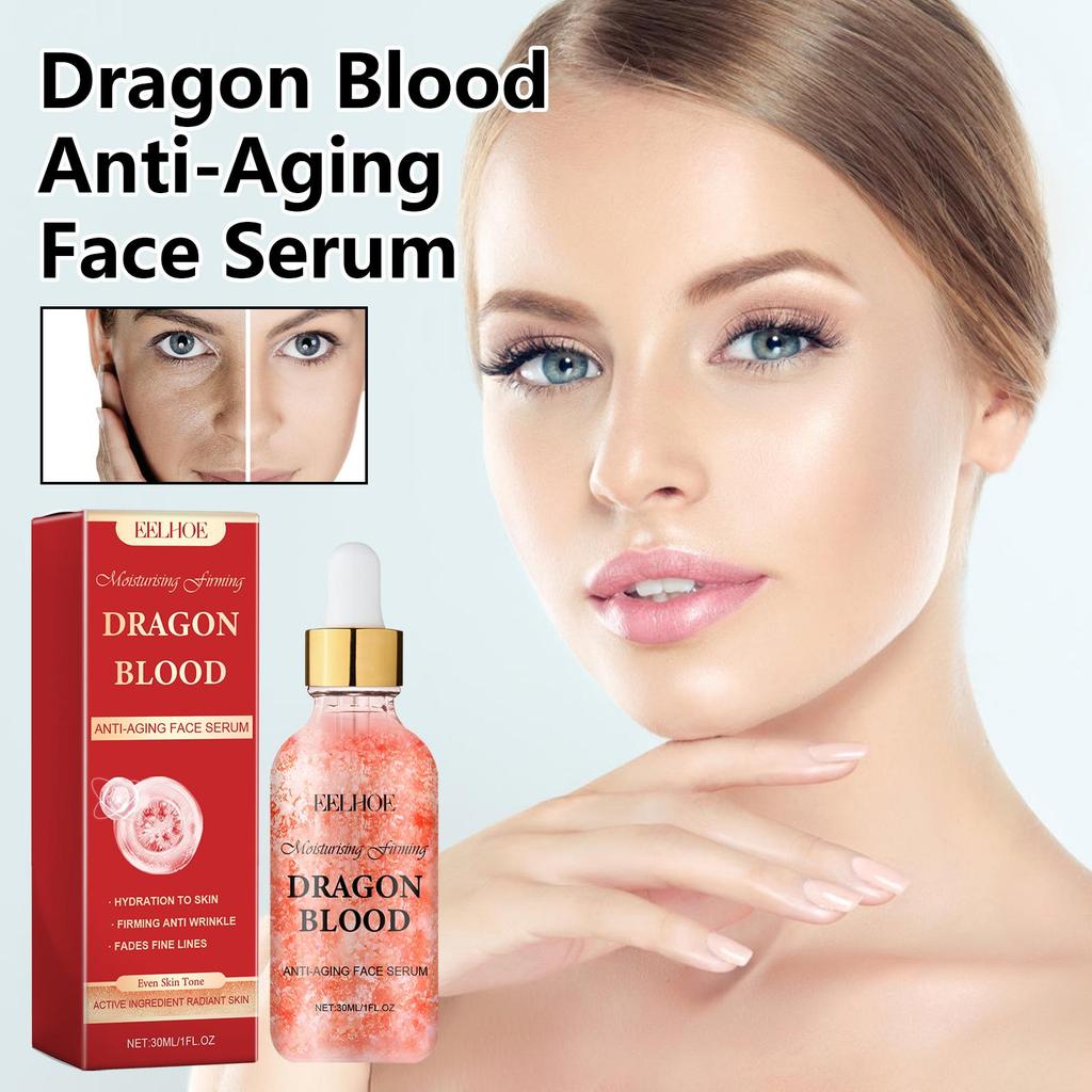 EELHOE Ser Tratament Facial Sângele Dragonului Hidratează, Hidratează, Fermizează, Catifelează, Netezește și Rafinează Fața