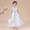 Sequin Princess Dress Wedding Dress Girls Show Long Performance Pompous Gauze Flower Children Dress