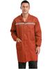 Unisex Werkstattuniform Langarm Knopfleiste Overall Reflektierende Streifen Taschen Arbeitskleidung Verschleißfester Mantel