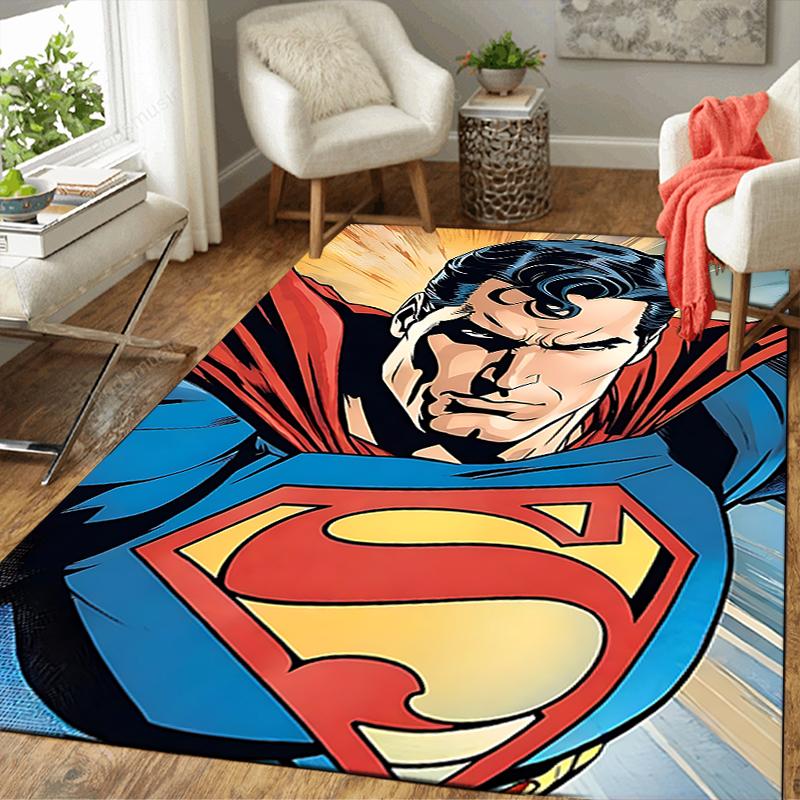 1Pc Superman'S Bold Adventure Rug, Office Carpet Indoor Outdoor Doormat, Non-Slip, Comfortable, Living, Christmas Halloween, Xmas Gift G1117