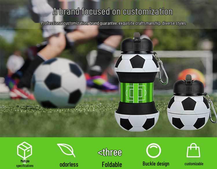 Portable Children's Sports Silicone Folding Water Cup