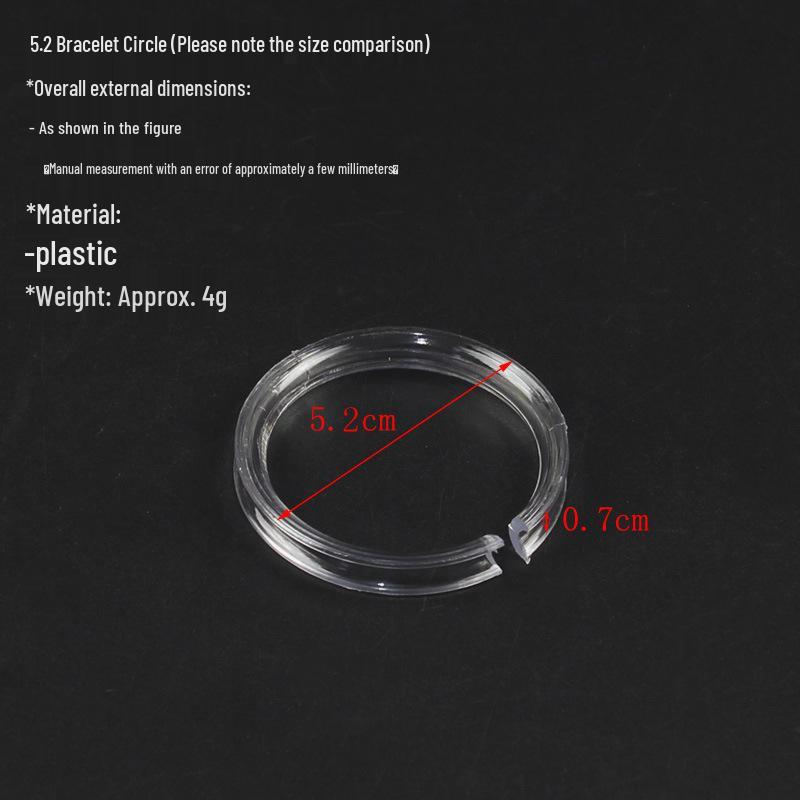 Transparent Bracelet and Ring Display Stand for Star, Moon, and Buddhist Beads