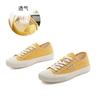 Wula grass pigskin pad canvas shoes women's 2025 autumn new flat-bottomed casual women's single shoes versatile little white shoes women