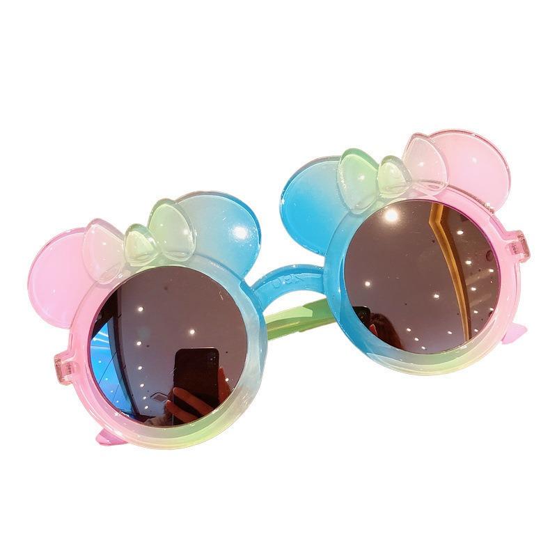 1PC Plastic Children s Sunglasses Cute Princess Gradient Cartoon Colorful Sunscreen Trendy Women