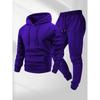 Men's Spring & Autumn Casual Hoodie Sports Set - Luxurious American Style Two-Piece