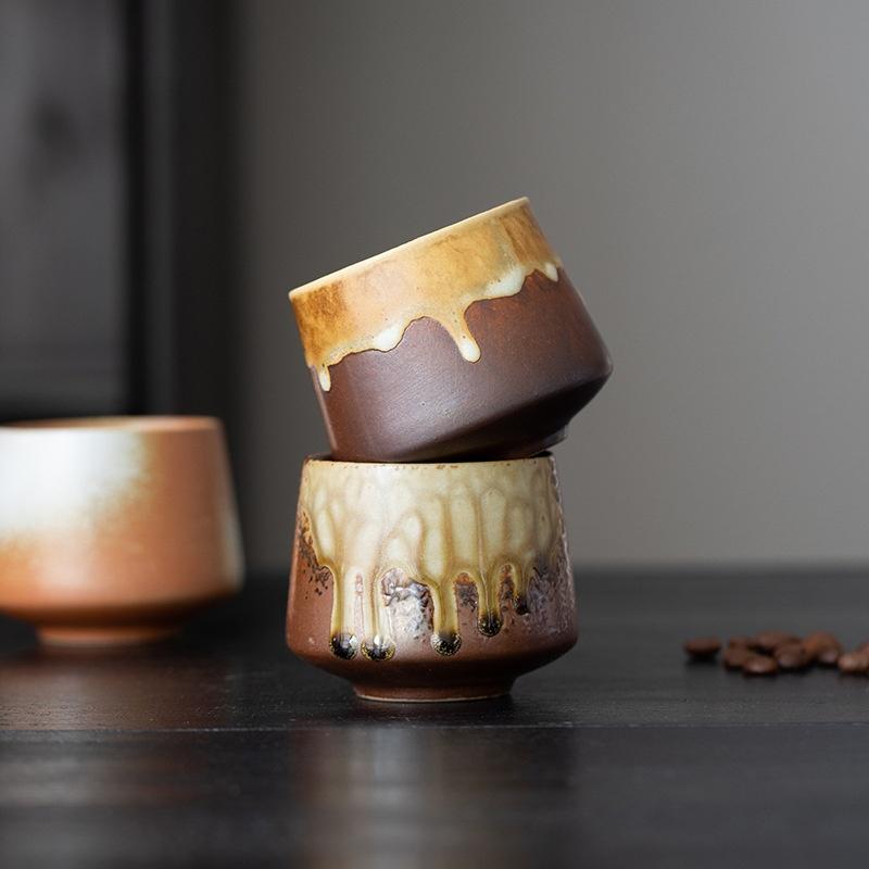 Keramiktasse Vintage Grobkeramik Kaffeetasse Porzellan Persönliche Einzelne Keramik Teetassen Trinkgeschirr Weinbecher Wasserbecher