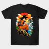 Asian Size Cotton Unisex Tshirt Print T-shirt Goku T-shirt No-Cut Print Regular Fit