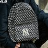 MLB Monogram Polyamide Backpack Unisex Black 3ABKL021N