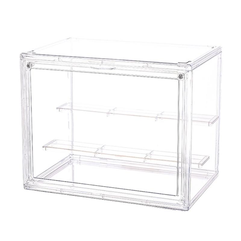 Clear Toy Organizers Showcases Box Dustproof Spacious Interior for Model Collections Home Decoration Display Shelf