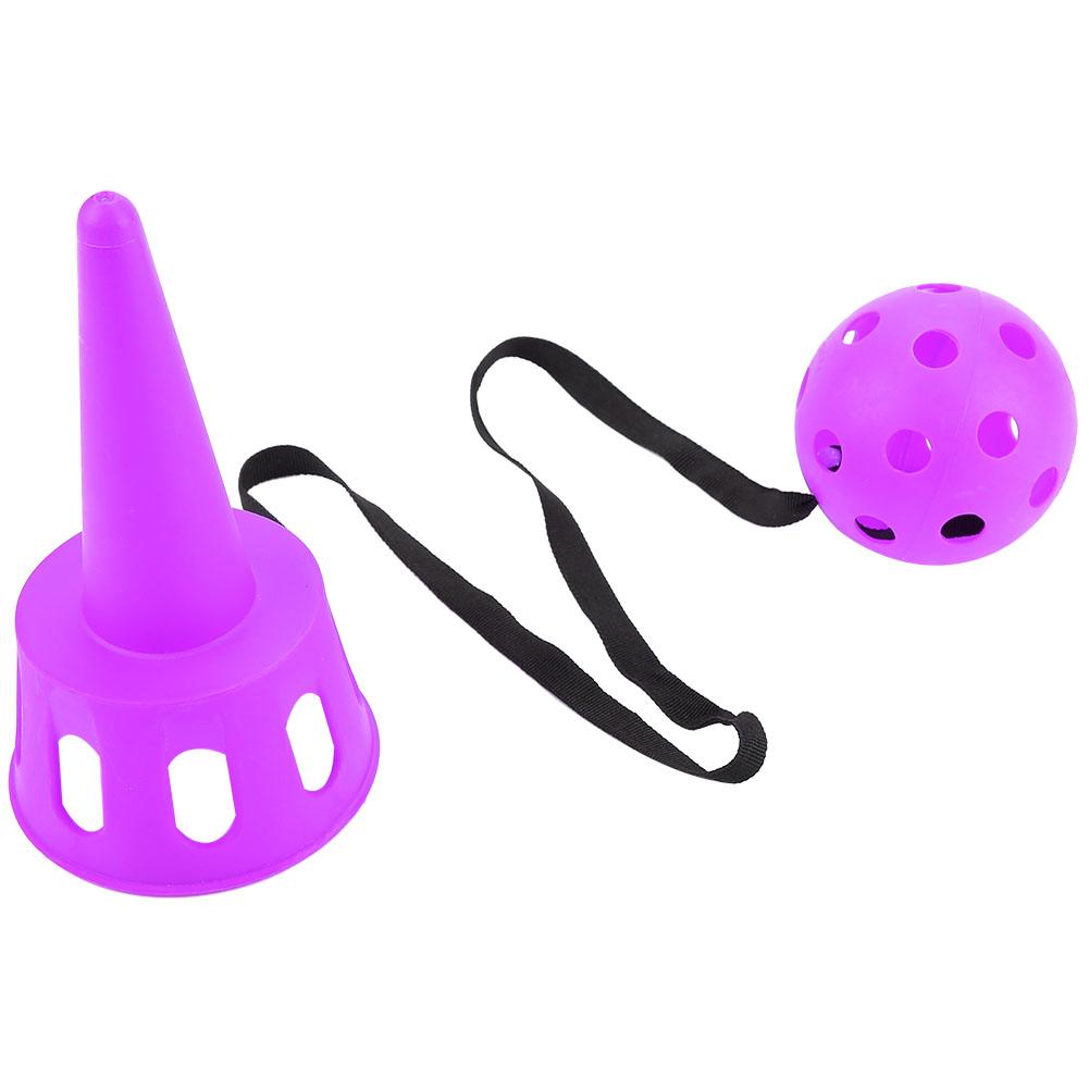 Children Throw and Catching Balls Game Toy Plastic Kids Sports Interactive Toys Purple
