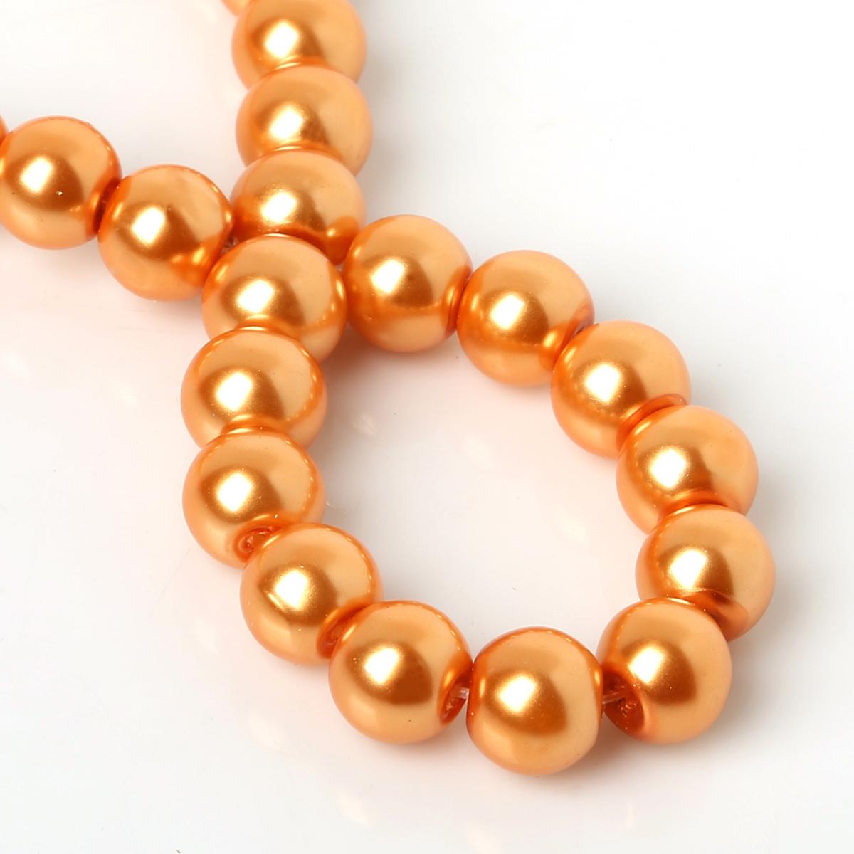 

Стеклянные бусины для изготовления ювелирных изделий, украшения текстиля, диаметр 4/6/8 мм 8MM 30PCS оранжевый