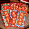 6PCS/SET Hand Drawn Red Pocket Snake Pattern Good Luck Hongbao Luck Money Bag  Company Celebration