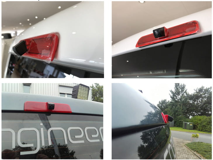 Rückfahrkamera AHD in Bremsleuchte für Volkswagen Caddy 4-Pin