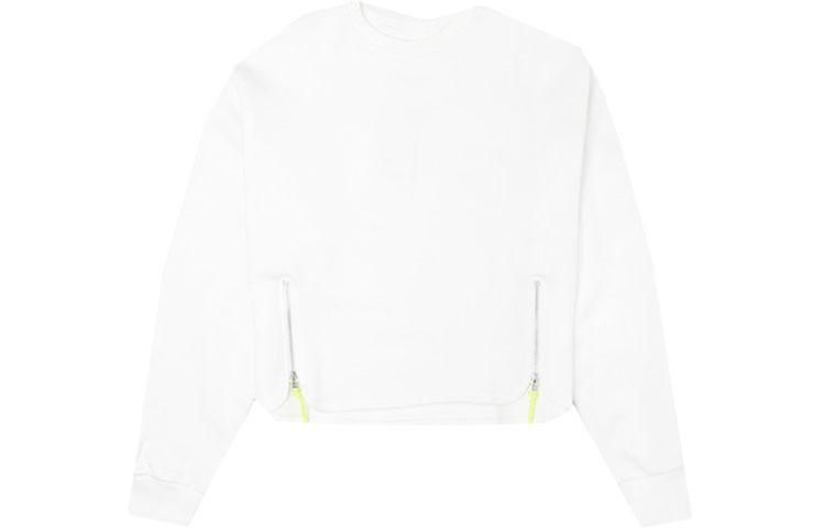 Converse Sweatshirts Women s White Crew Neck Moderate Regular 10020810-A02 L