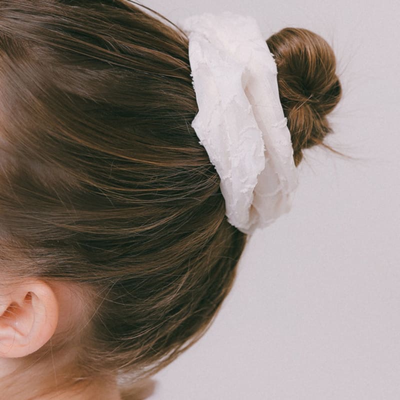 

J.Lauren Кружевной Цветок Большая Резинка для Волос H01397 black