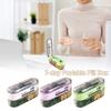 New Portable 7-day Pill Box Adjustable Precise Pill Splitting Storage Case Moisture-proof Divided Pill Box