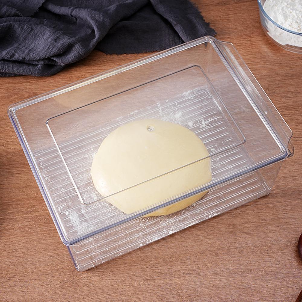 Transparent Dough Proofing Box Large Capacity Food Crisper Food Storage Box  Baking