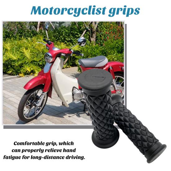 1 Pair Motorcycle Grips Non Slip Rubber Bar End Thruster Grips 22mm Motorcycle Comfort Hand Handlebar Grips Thruster Grips