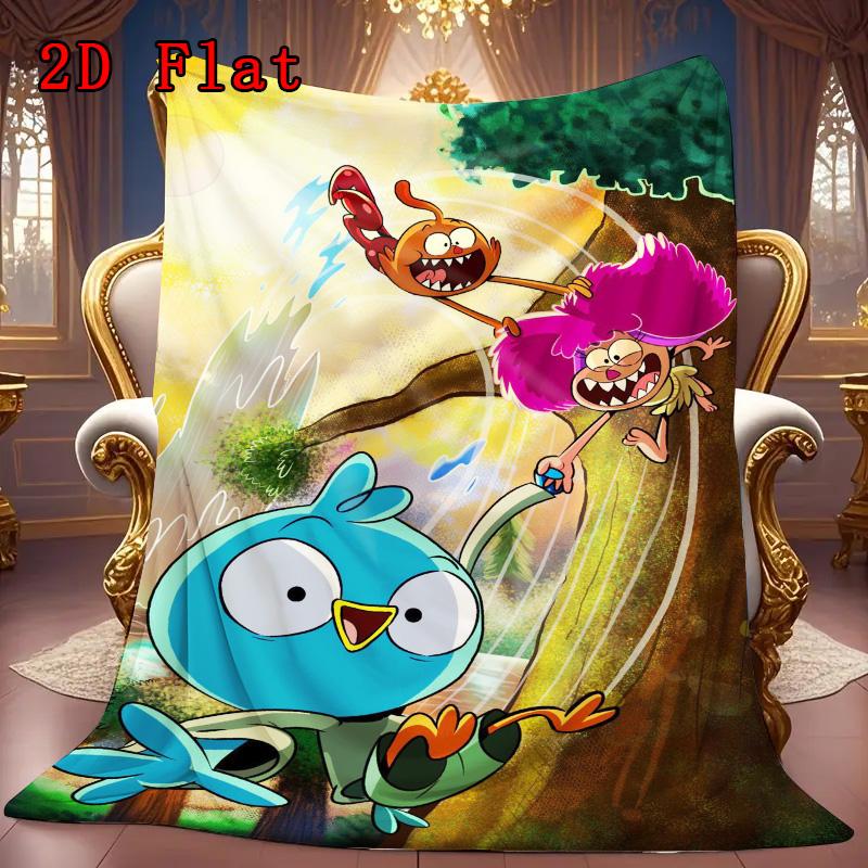 Anime Characters 2D Flat Pattern Flannel Blanket High Quality All Seasons Warmth and Comfort Perfect for Christmas Gifts.PMT0914303