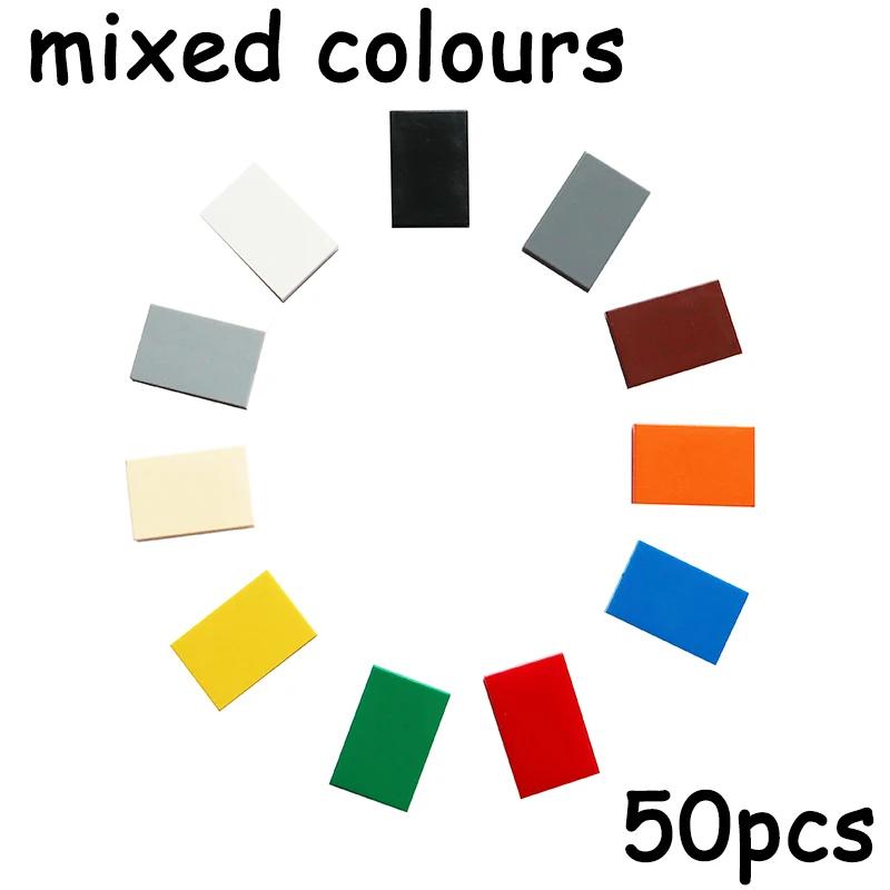 50PCS MOC Assemble Particles 26603 Size 2x3 Bricks Flat Tile Smooth 2*3 Building Blocks DIY Educational Creative Toy for Kids