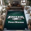 Philadelphia Eagles Customizable Name Area Rug Perfect For Outdoor Living Rooms Study Room Hallway Antislip Rug Decorate Offices