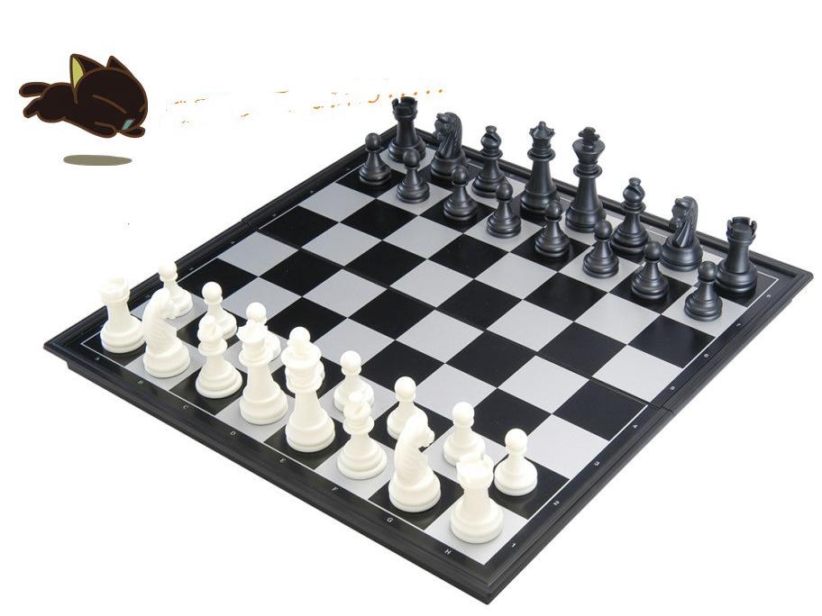 UB Union 3-in-1 Folding Magnetic Chess, Checkers, and Backgammon Set - Large Size Board Game