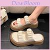 Summer Casual Thick Sole Women Slippers Stylish Comfortable Pu Upper Round Toe Design