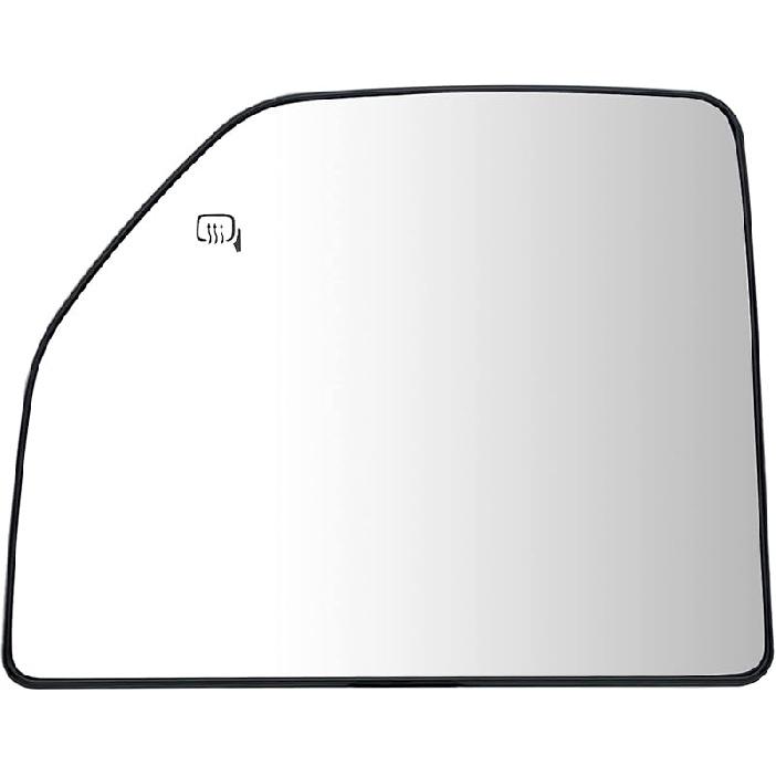 Left Driver Side Heated Upper Mirror Glass Replacement For 2015- Ford F150 2017- Ford F250 F350 - Towing Mirror Convex Side Mirror Glass With Rear Left (Driver Side)