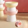 High Foot Cat Elevated Bowl 300ml Ceramic Dog Food Water Feeders Raised Neck Protection Pet Feeding Dishes for Puppy