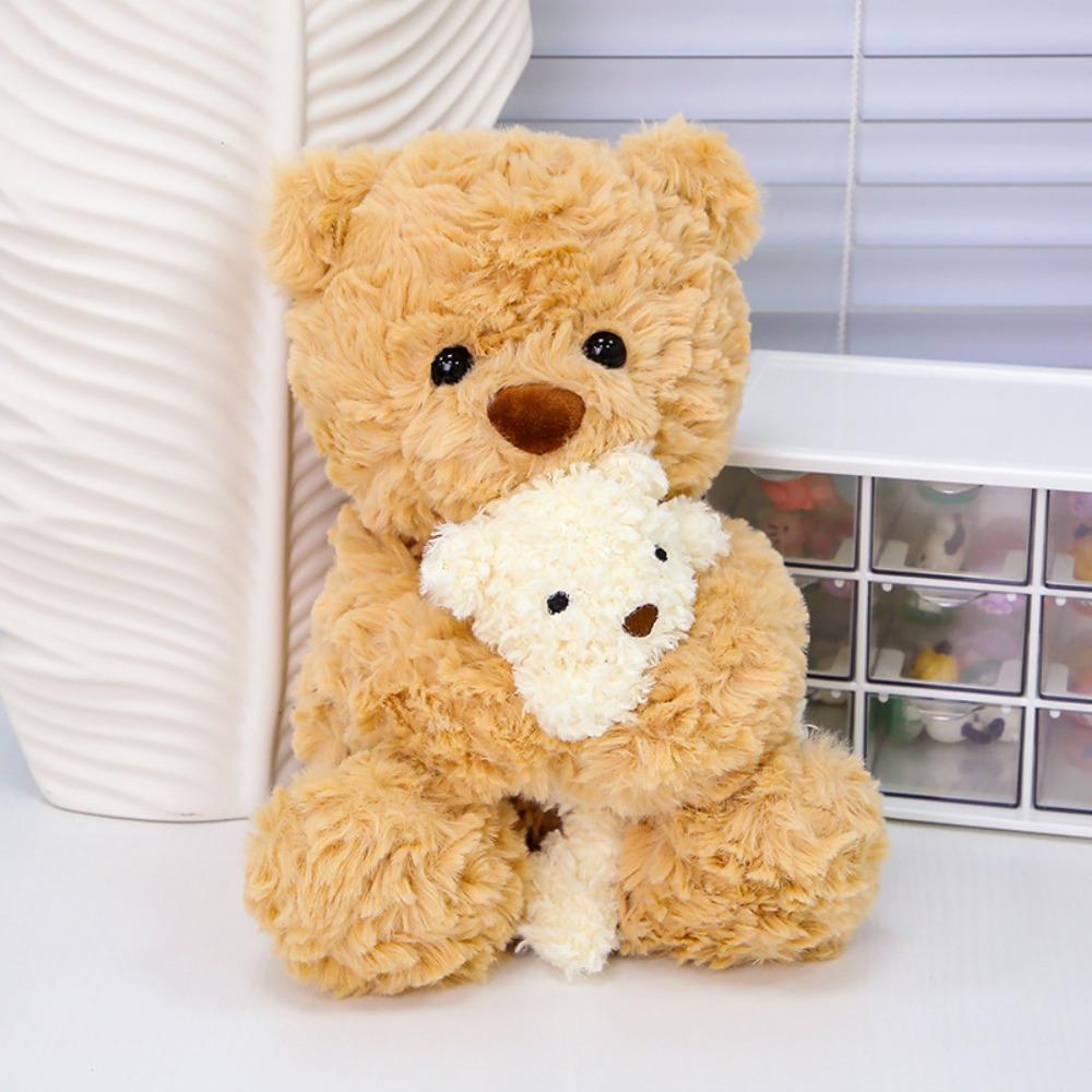 Handmade Bunny Doll Stuffed Toy Fluffy Parent Child Bear Stuffed Animals  Party Supplies