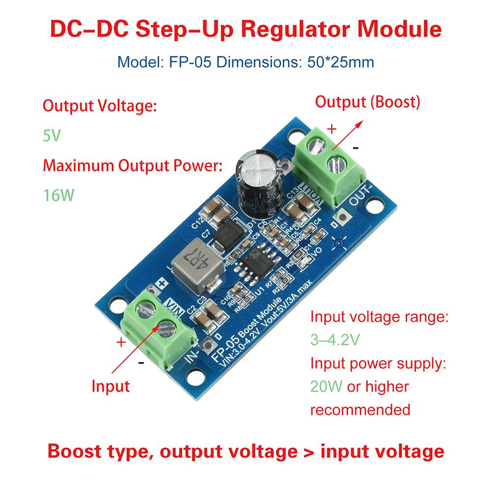 14VM0S MOSFET Boost Module DC-DC Step Up Converter Booster Power Supply Module 3V-10V To 5/12V Boost Converter Voltage regulator