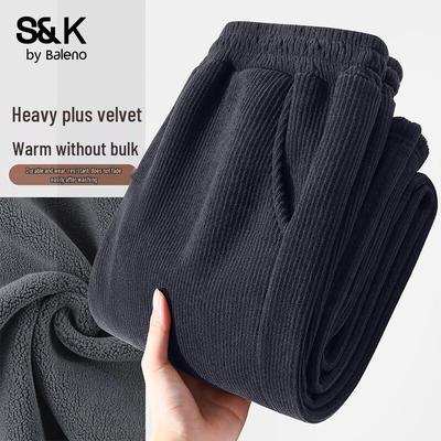 Baleno S&K Γυναικείο Κορδουτέν Ίσιο Παντελόνι με Επένδυση Fleece