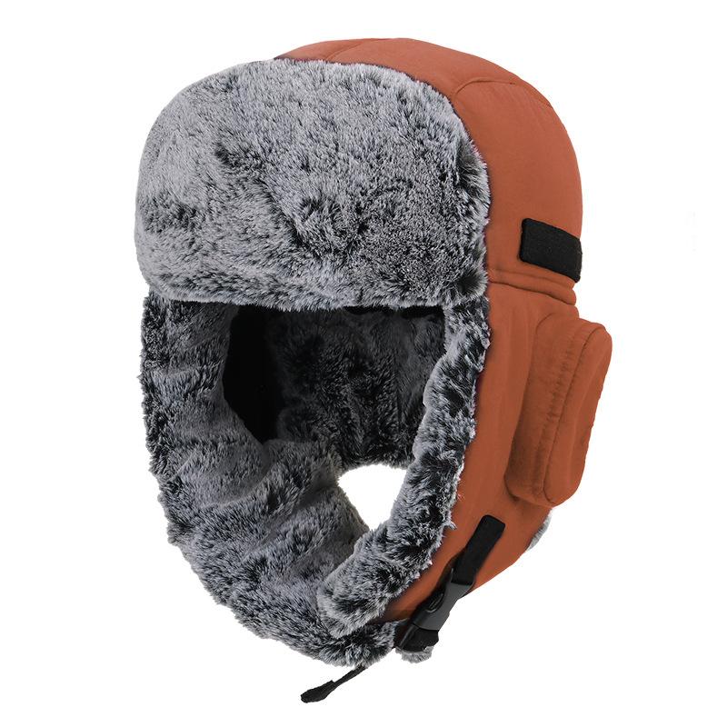 Winter warm hat, cold-proof and water-proof, piled and thickened ear protectors, ski hats for men and women