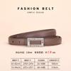 Women'S Leather Belt Rhinestone Inlaid Premium Jeans Pants Belt Square Buckle Cowhide Belt Women'S