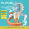 New Handheld Misting Fan Mini-sized Portable Rechargeable High-wind Low Noise 4-speed Outdoor Electric Fancross-border Gift