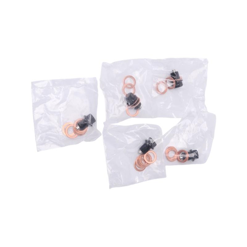 Oil Pan Installation Screw with Separate Sealing Washer, Automotive Metal Fastener with Threaded Body for Replacement and Maintenance Work
