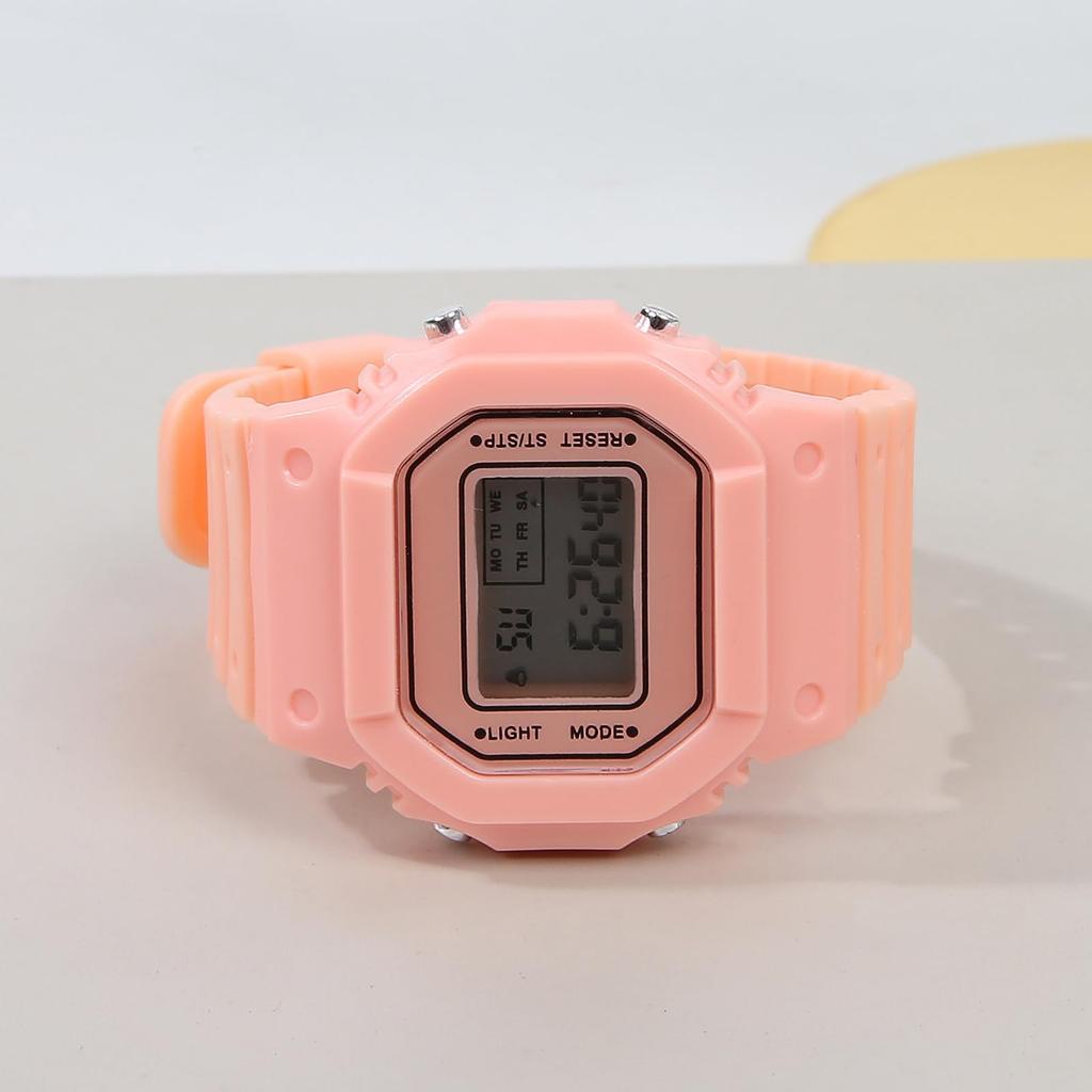 Montre Numérique Fille, Disponible dans une Variété de Couleurs, Affichage du Jour de la Semaine, Réveil, Cadeau Parfait pour la Fête des Enfants, Rentrée Scolaire,