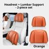 For XPENG Car Headrest Pillow Lumbar Support Nappa Leather Breathable Fit P7 P7+ G6 G7 G9 X9 L03 MONA Car Interior Accessories