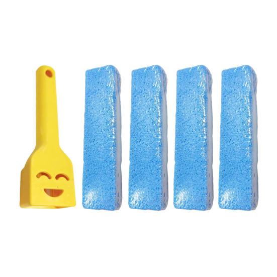 Pumice Stone Toilet Bowl Cleaner with Handle Efficiently Removes Hard Water Rings Calcium Buildup Pumice Stone Scrubber